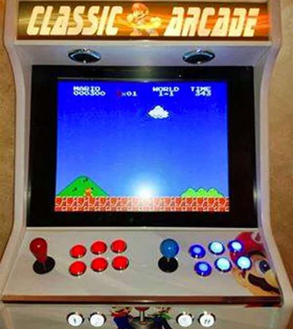 Arcade bartop + personalised open stand 19″