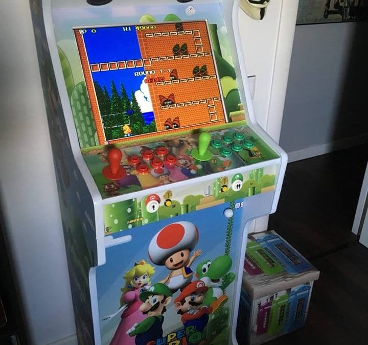 Bartop + Stand 19″ design personalized Super Mario