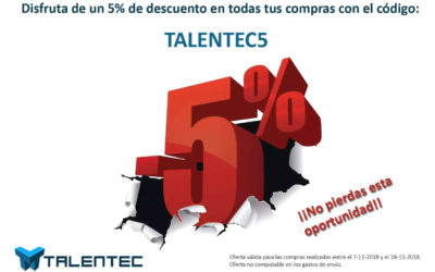 Blog Cupón de descuento temporal del 5%