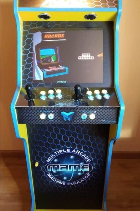 Bartop 19 “con piedistallo 19” con design MAME e parti gialle