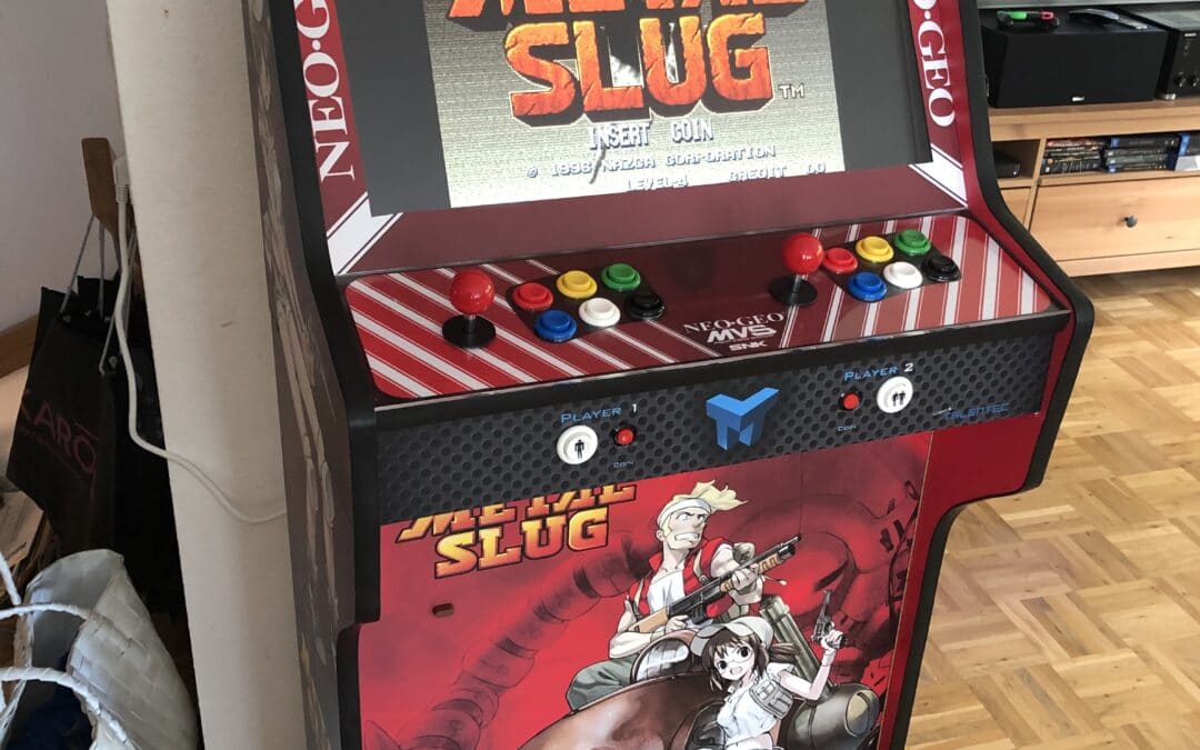 Bartop 24 “and stand with Metal Slug vinyl