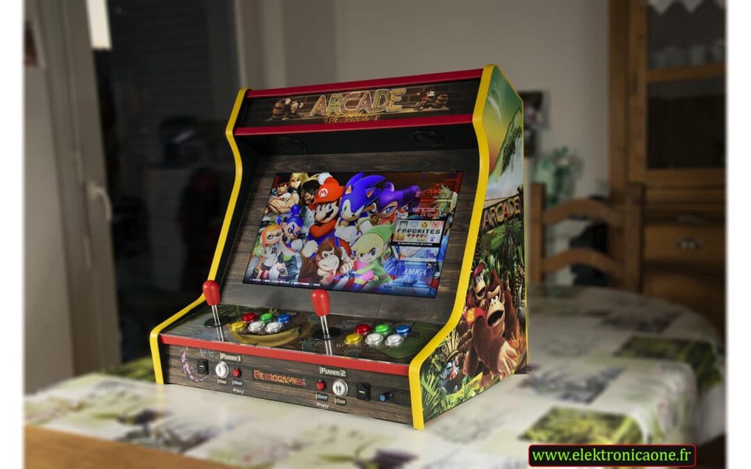 Bartop 24″ con diseño personalizado de Donkey Kong Arcade