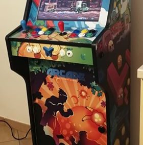 19in Bartop and Stand with Mix Games vinyl