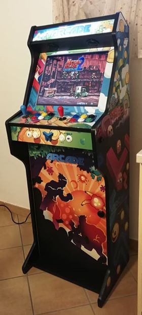19in Bartop and Stand with Mix Games vinyl